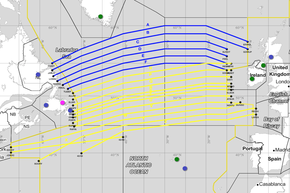 What Are The North Atlantic Tracks? - Aviation for Aviators